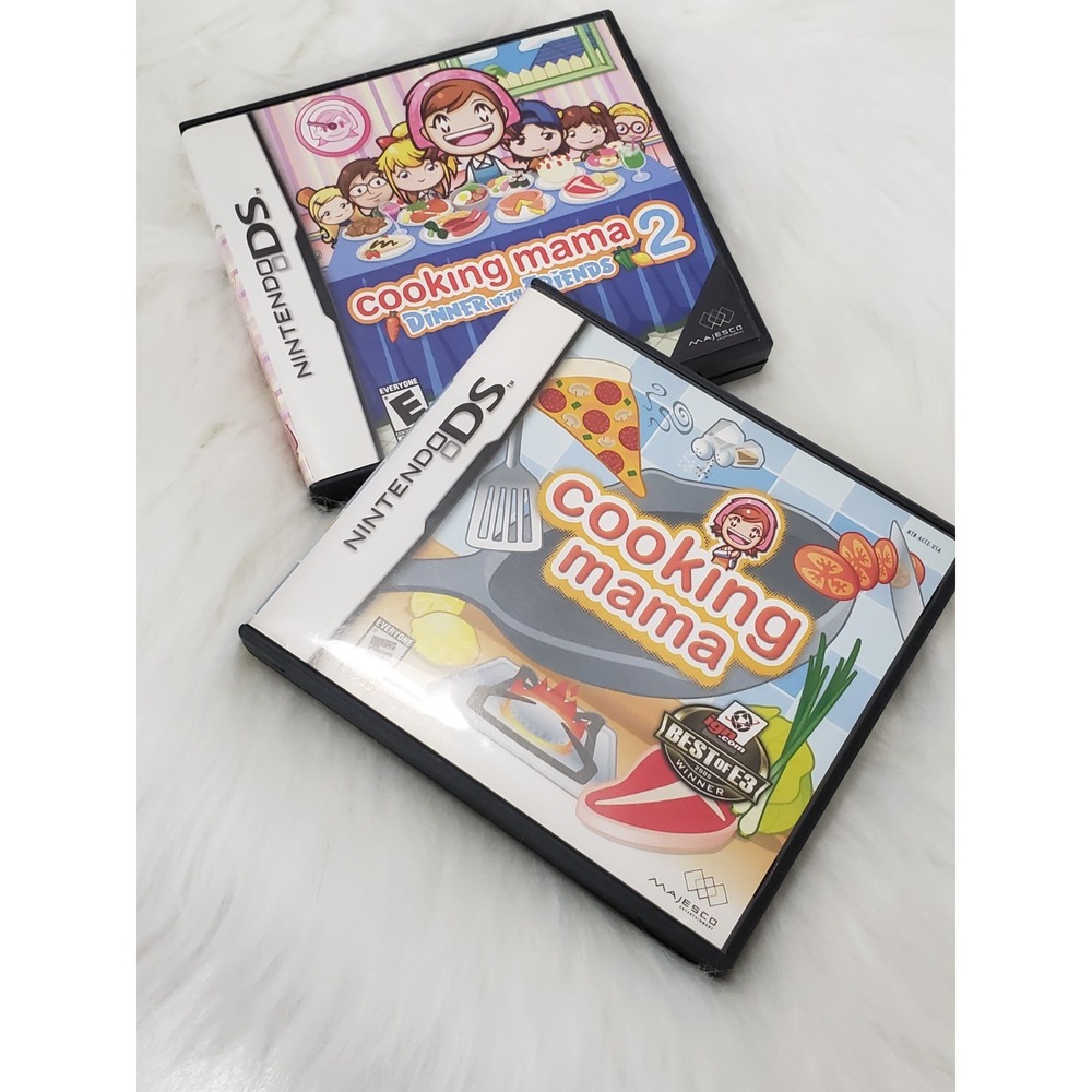 Lot 2 COOKING MAMA 2: DINNER WITH FRIENDS Nintendo DS Games Complete